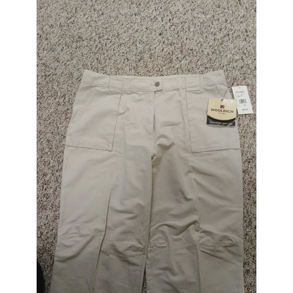 Vintage Women's Woolrich Khakis (18) British Tan Zip Closure. NWT - Picture 6 of 11